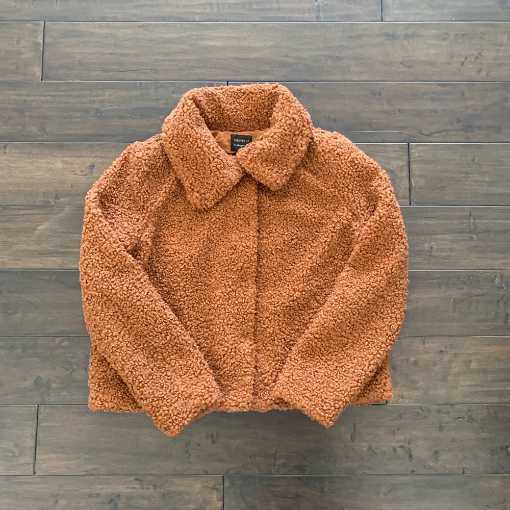 sherpa short coat